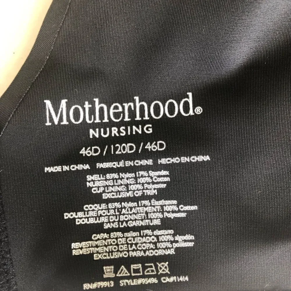 3/$15 or 5/$20 Motherhood Nursing size 46D black bra